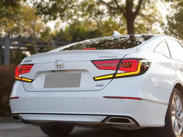Автомобильный Стайлинг задний фонарь задние фонари для Honda Accord задний фонарь DRL+ Динамический сигнал поворота+ тормоз+ светодиодные фонари заднего хода