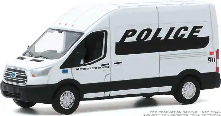 GreenLight 1:64 2019 Ford Transit-Ford P Литые металлические модели автомобилей из сплава