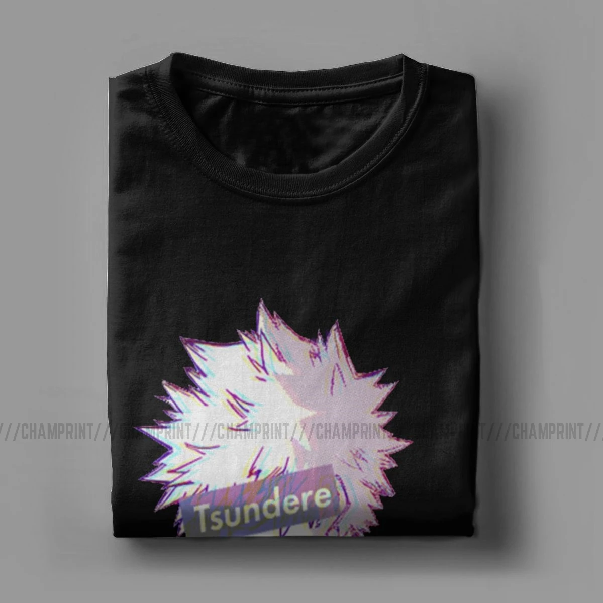 Мужская футболка с коротким рукавом Tsundere Bakugo Boku No Hero Academia хлопковая Футболка