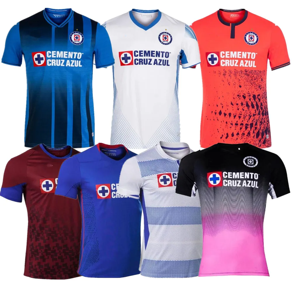 

2021 2022 Новая серия чемпионов La Liga MX, синий крест, мужская футбольная майка, высококлассная Настройка,