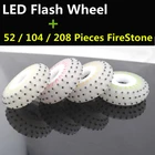 Колесо firestone spark для катания на коньках со светодиодной вспышкой, 52, 104, 208, ролики для роликовых коньков, прочные, чем 85A, 88A, кремниевые колеса 4 шт.лот