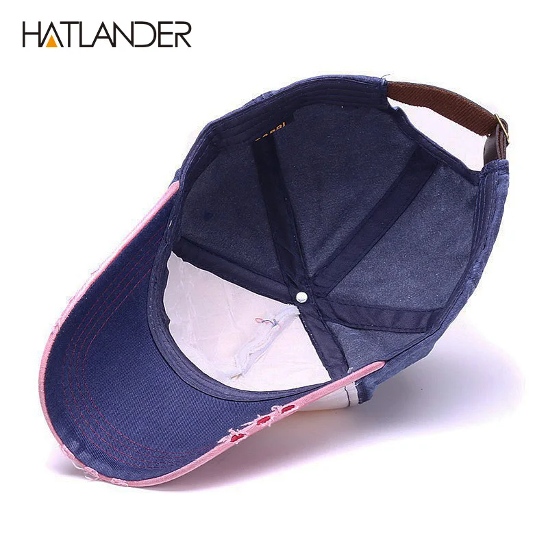 Бейсболки HATLANDER из хлопка с 5 потертостями винтажные бейсболки для мужчин и