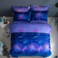 home textile starry sky fashion dream quilt cover pillowcase bedding 3 piece set