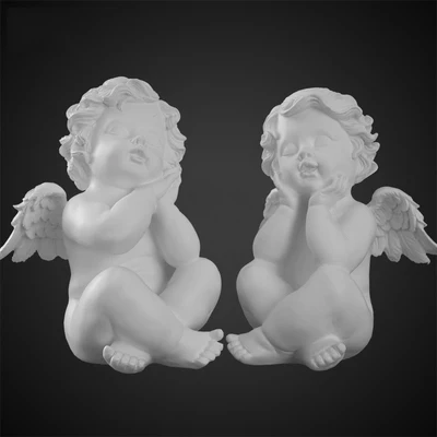 Белая Скандинавская пластырь Ангел маленькая статуя фигурка креативные