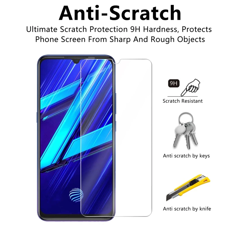 2 uds Protector de pantalla para Vivo Z1X de vidrio Vivo Z1X dureza 9H vidrio templado para Vivo Z1X Z1 X Protector de vidrio pel&iacute;cula de seguridad-2