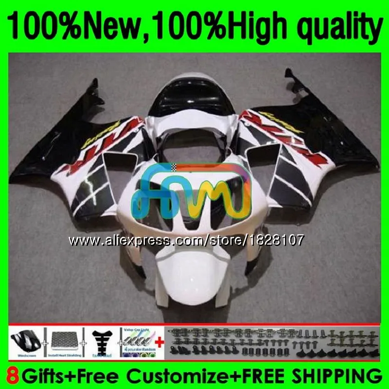 Корпус для HONDA VTR1000 RC51 SP1 черно белые SP2 01 02 03 04 05 06 148BS.29 VTR 1000 2000 2001 2002 2003 2004 2005 2006