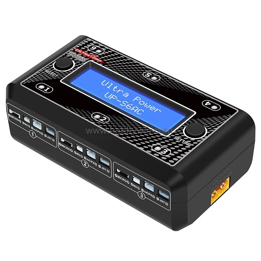 UP-S6AC 6-CH интеллигентая (ый) Быстрое Зарядное устройство для 6x1 сотовый LiPo/LiHV