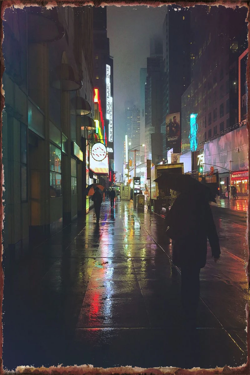 

Металлическая Жестяная Табличка в стиле «дождливый день и ночь», жестяные таблички, Настенный декор, украшение для комнаты, ретро, винтажны...