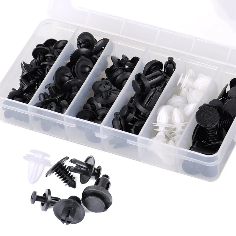 100 шт. авто крепеж зажим для кузова автомобиля нажимной фиксатор штифт заклепки