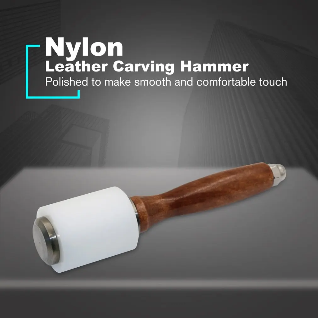 Кожаный резной молоток DIY ремесло пробойник для кожи резка нейлоновый инструмент