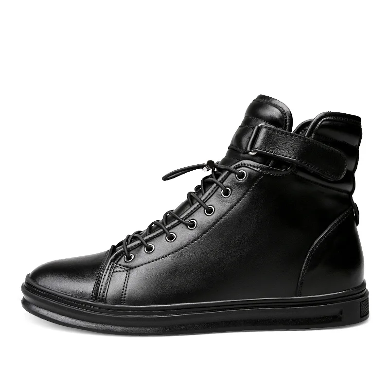 CLAXNEO мужская кожаная обувь модные повседневные ботинки мужские мотоциклетные из