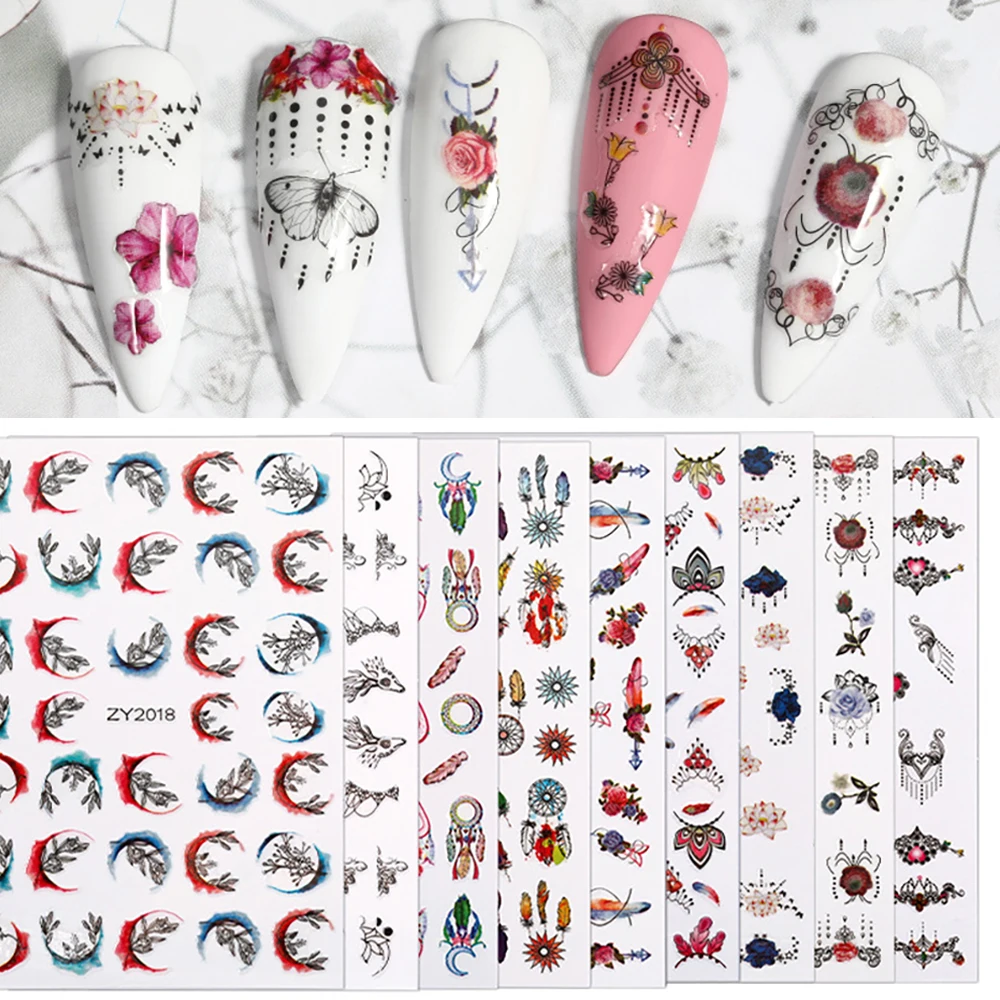 

Nail Stickers Nail Art Decoration Manicure Decals Self Adhesive Sticker
