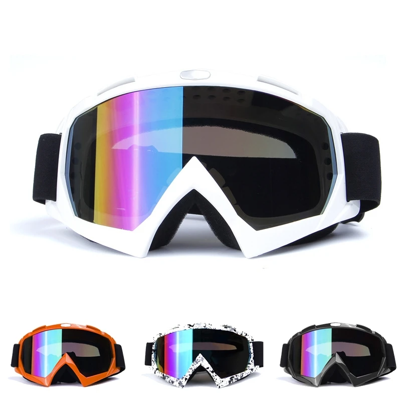 Adult Motocross Goggles Motorcycle goggles Glasses ATV Clear Lens Ski Helmet Goggles Off-road for Kawasaki motorcycle atv riding scooter driving flying protective frame clear lens portable vintage helmet goggles glasses for 2009 buell xb12r