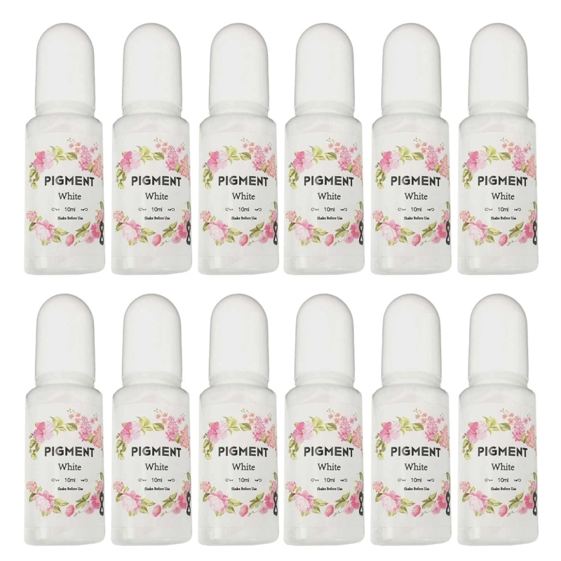 

12x Highly Concentrated Epoxy Resin Colorant Liquid Dye Resin Coloring Pigment for Paint Craft Jewelry Making10ml Each