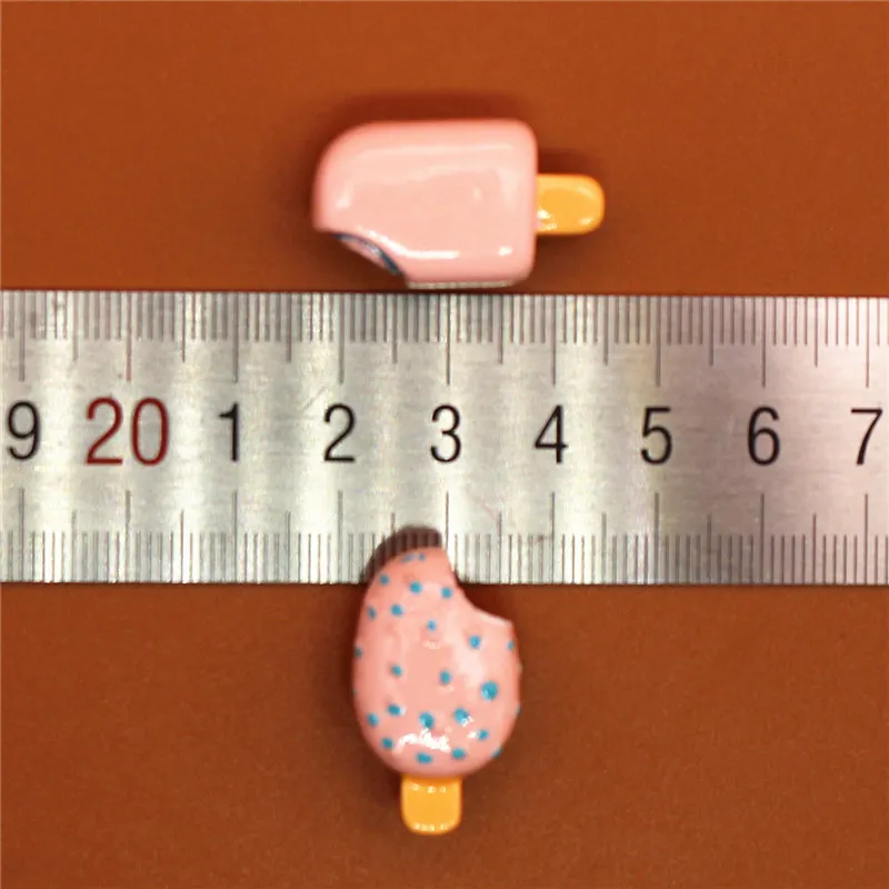 Novel Single Sale Cute Mini Shoe Charm Accessories Simulation Chocolate ice cream Shoe Decoration fit croc jibz Kid's X-mas Gift