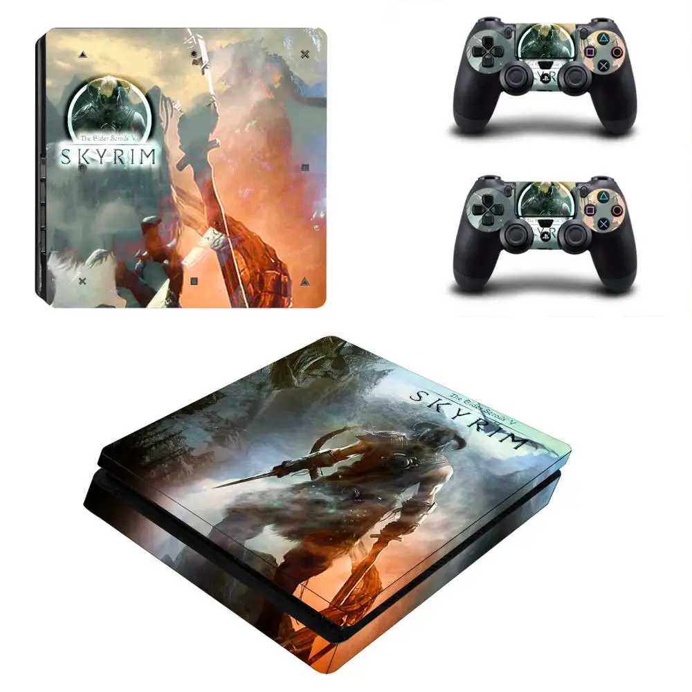 The Elder Scrolls V Skyrim PS4 тонкий Стикеры Play station 4 кожи наклейка для Игровые приставки Slim