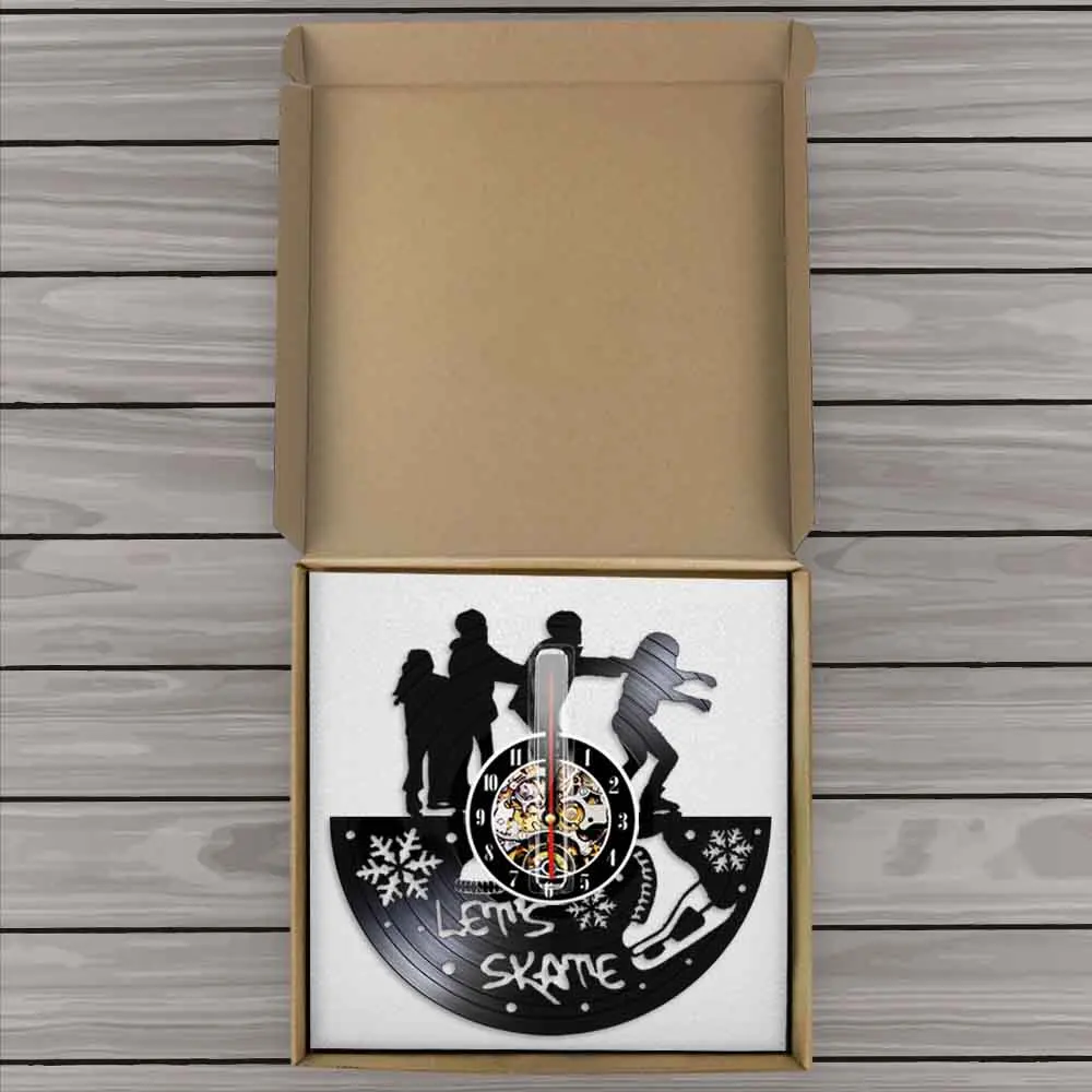 Настенные часы Let's Skate винтажные виниловые настенные с декором в стиле Фристайл