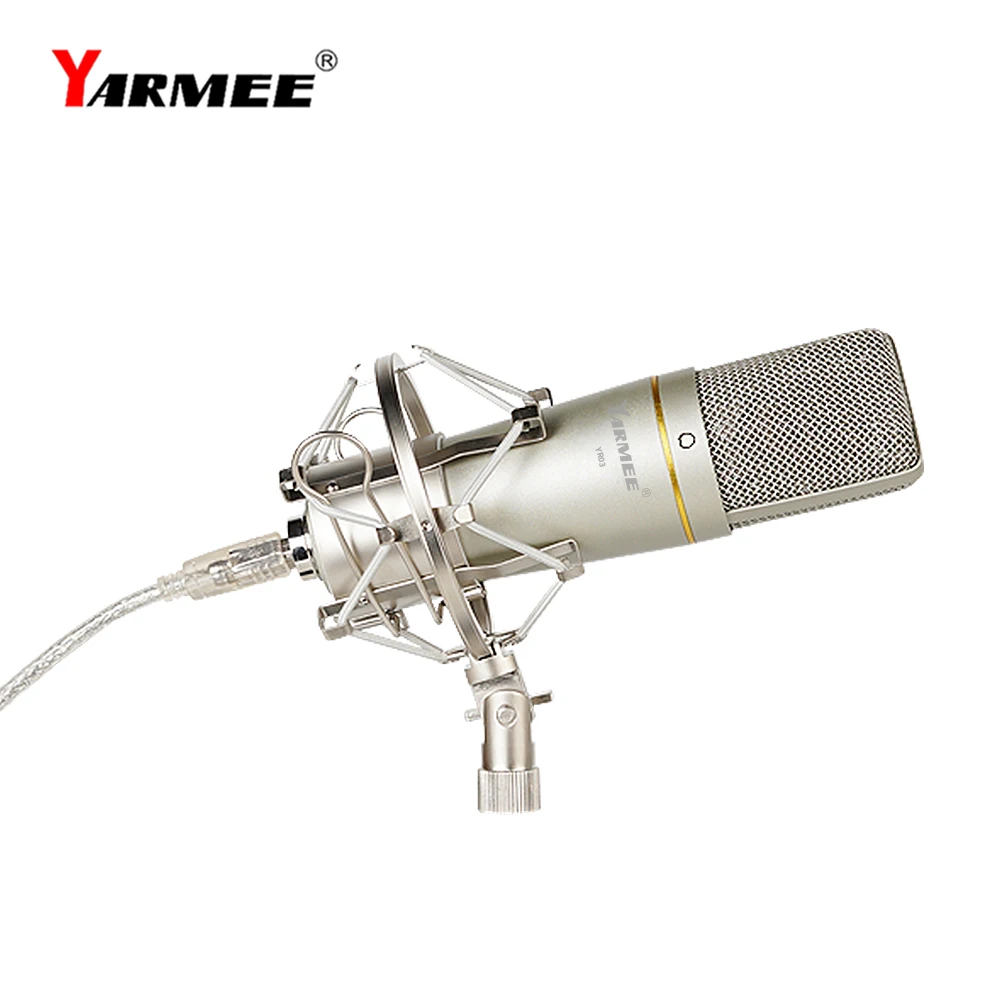 Профессиональный конденсаторный микрофон для звукозаписи с амортизирующим