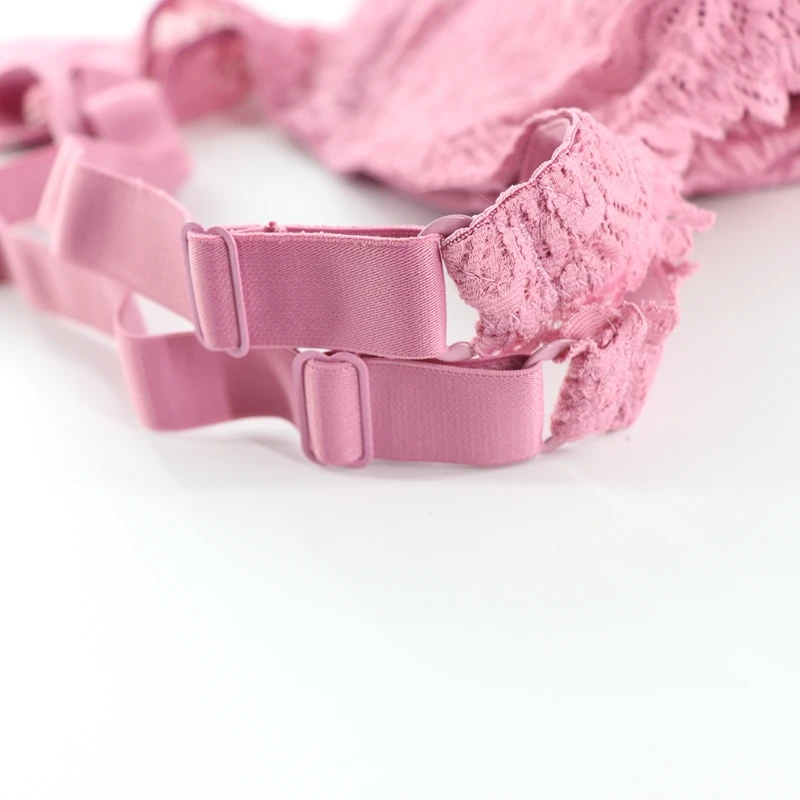 

Softrhyme Perspective Bras for Women Ultra Thin Lace Bralette Underwire Push Up Lingerie Summer 34 36 38 40 44 E Cup Plus Size