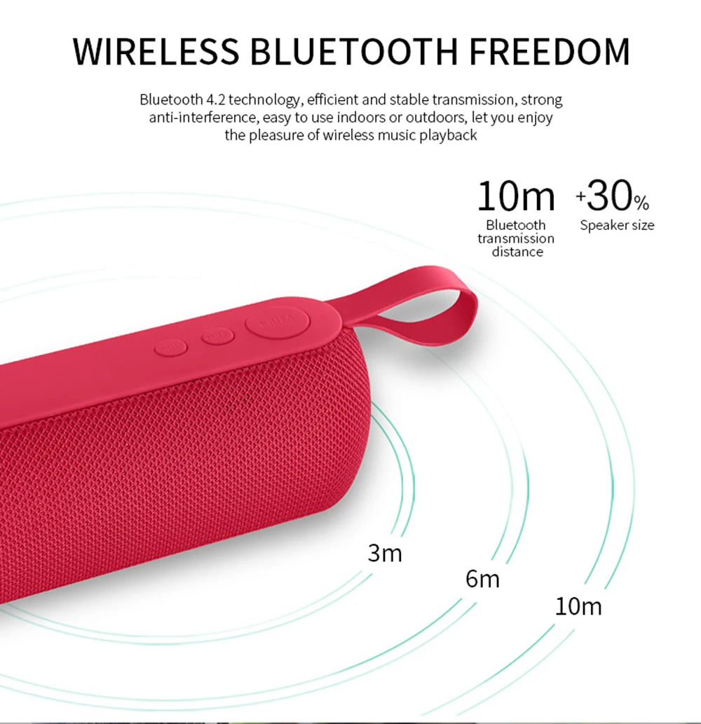 Портативный Bluetooth динамик беспроводной громкий звуковая система 3D стерео
