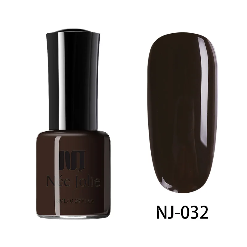 8ml pure-032 Ни Джоли 66 Цвета лак для ногтей, быстро сохнут, 8/3. 5 мл блестящие, для дизайна ногтей чистый голографическая серии матовые, накладные ногти, покрытие лаком - Цвет: 8ml pure-032