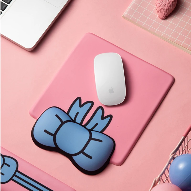 3d коврик для мыши с поддержкой запястья милая аниме девушка эргономичный мягкий