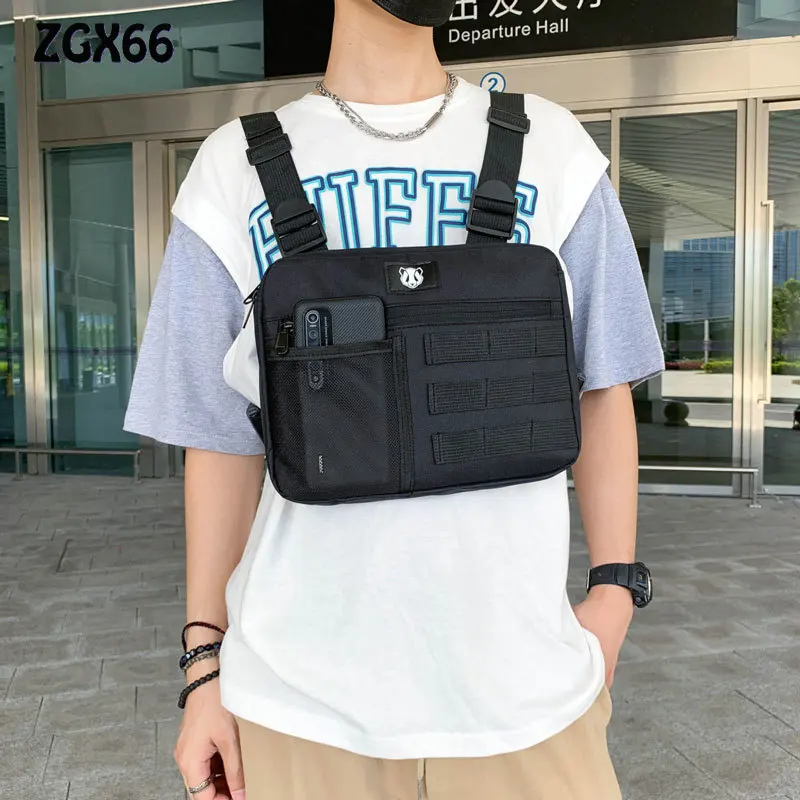 

Men Women Chest-Rig Bags Functional Tactical Army Hip Hop Vest Bags Pack Casual Outdoor Sport Streetwear Chest Bag Fanny Pack