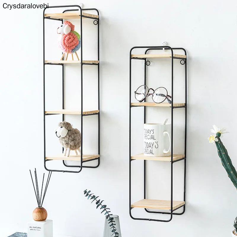 

Creative Nordic style Wall pendant Decoration iron Shelf decorative wall shelf home organization and storage room organizer