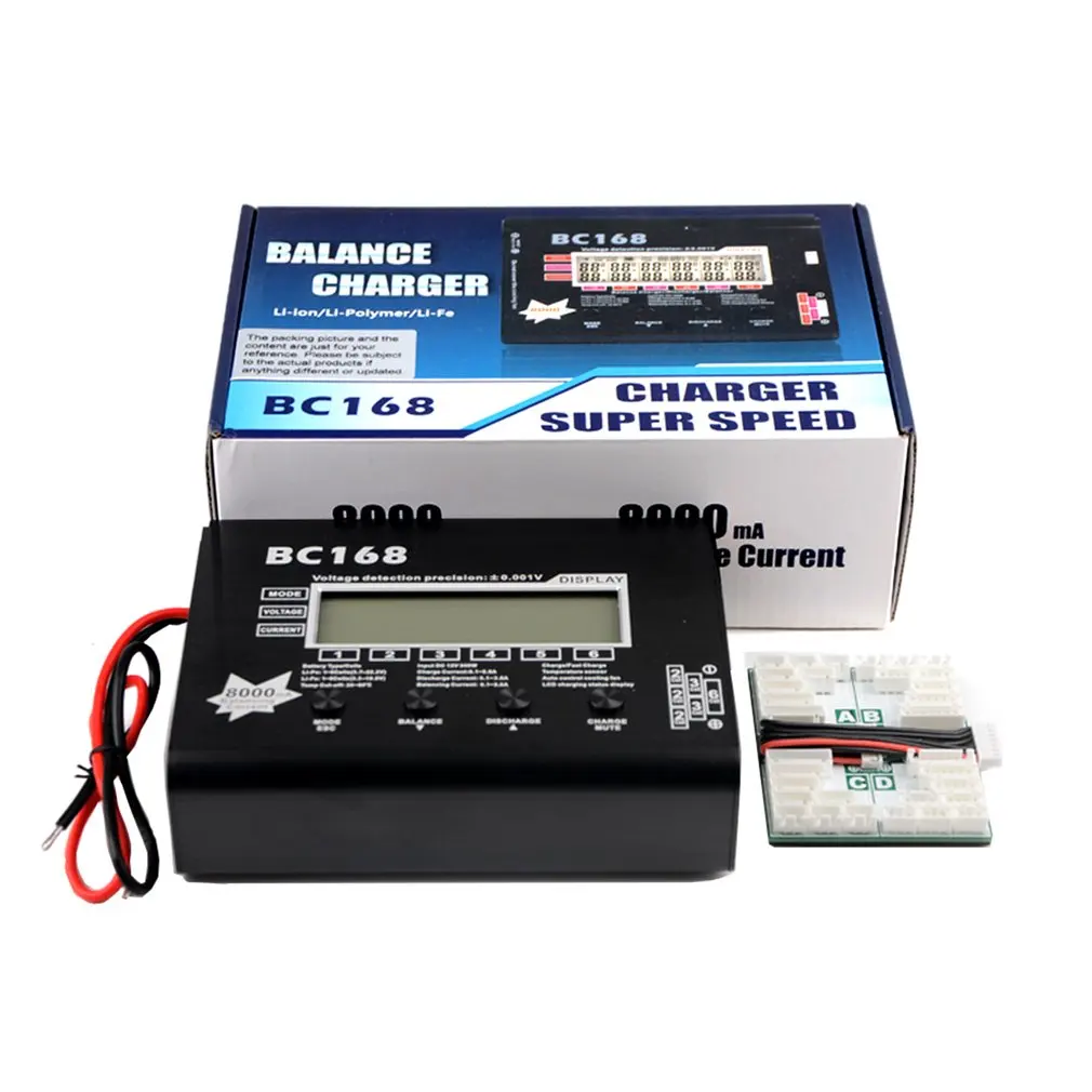 

BC168 8A High Speed Lithium Battery Balance Chargers LCD Intellective Balance Charger Super Speed LCD Discharger For Rc Toys
