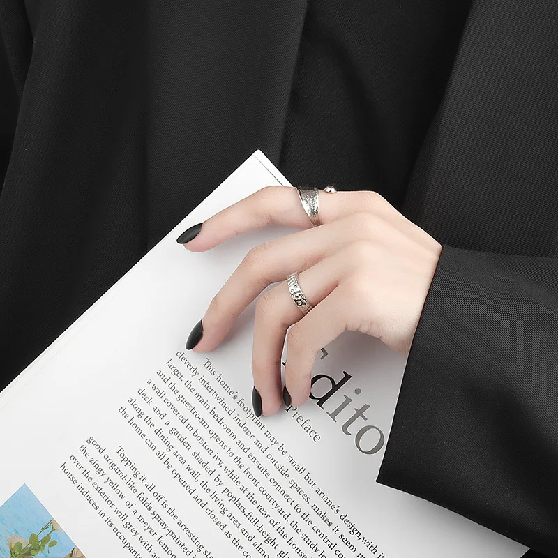 Кольца LIVVY серебряного цвета для женщин модные простые кольца с изменяемым