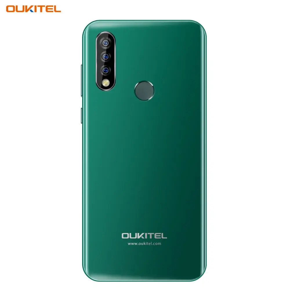 Green OUKITEL C17 Pro 6,35 ''Android 9,0 4 Гб 64 Гб Смартфон 19:9 MT6763 процессор отпечаток пальца Лицо ID Восьмиядерный 3900 мАч 4G мобильный телефон - Цвет: Green