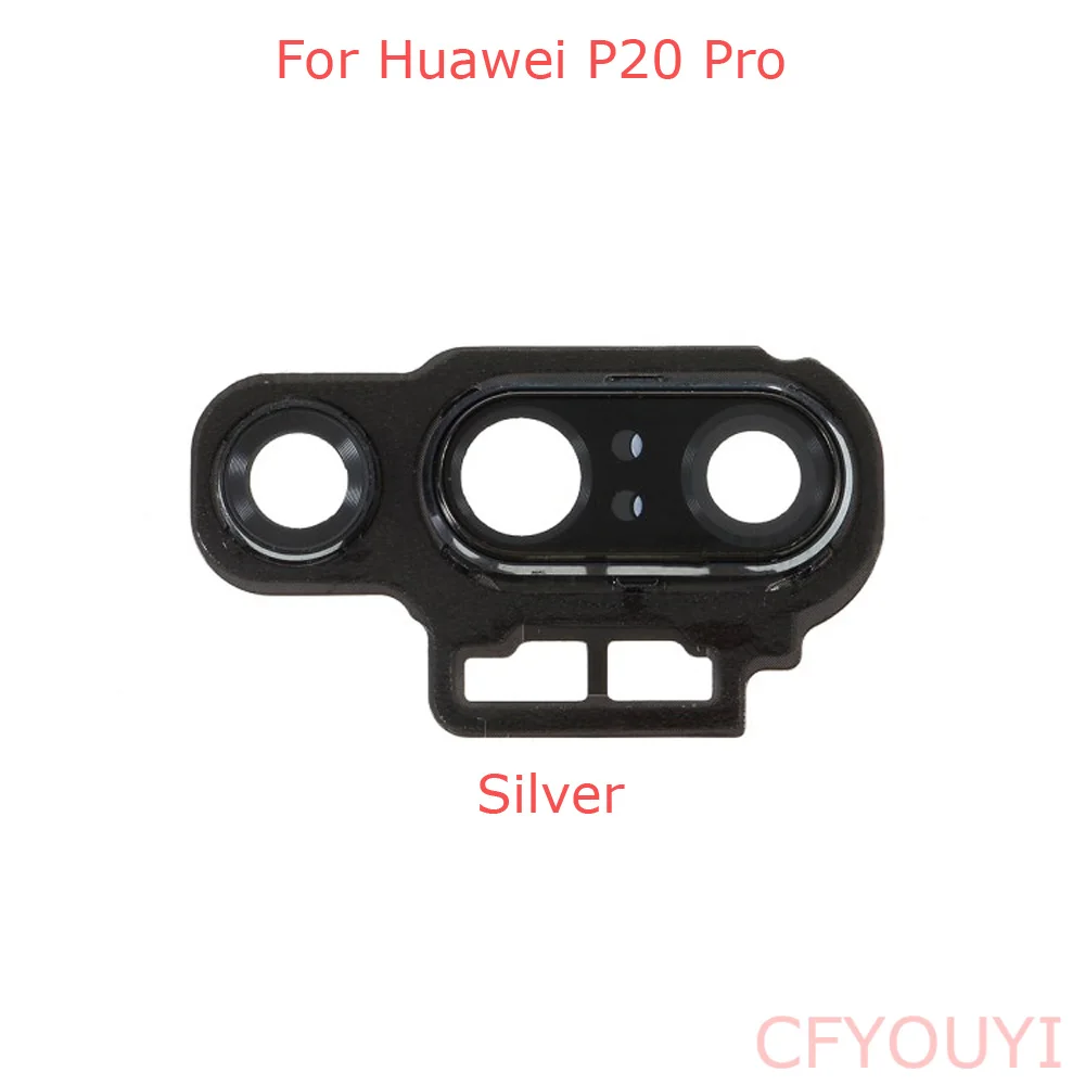 Кольцо объектива камеры заднего вида со стеклом для Huawei P20 Pro|Корпусы и рамки