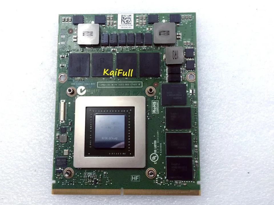 Оригинальная видеокарта GTX680M GTX 680M с графическим процессором VGA и GPU для DELL Alienware M15X