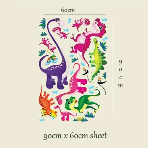 Наклейки на стену Животные Динозавр ДЖУНГЛИ зоопарк Сова Дерево питомник