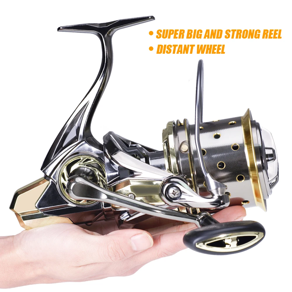2022 Full Metal Fishing Reel Freshwater Spinning Coil Saltwater Carp 16+1BB Max Drag 25kg Peche De La Carpe Moulinet Peche