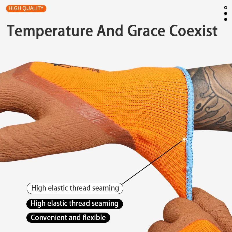 5/10 пар зимних перчаток-20 градусов морозостойкие рабочие перчатки уплотненные