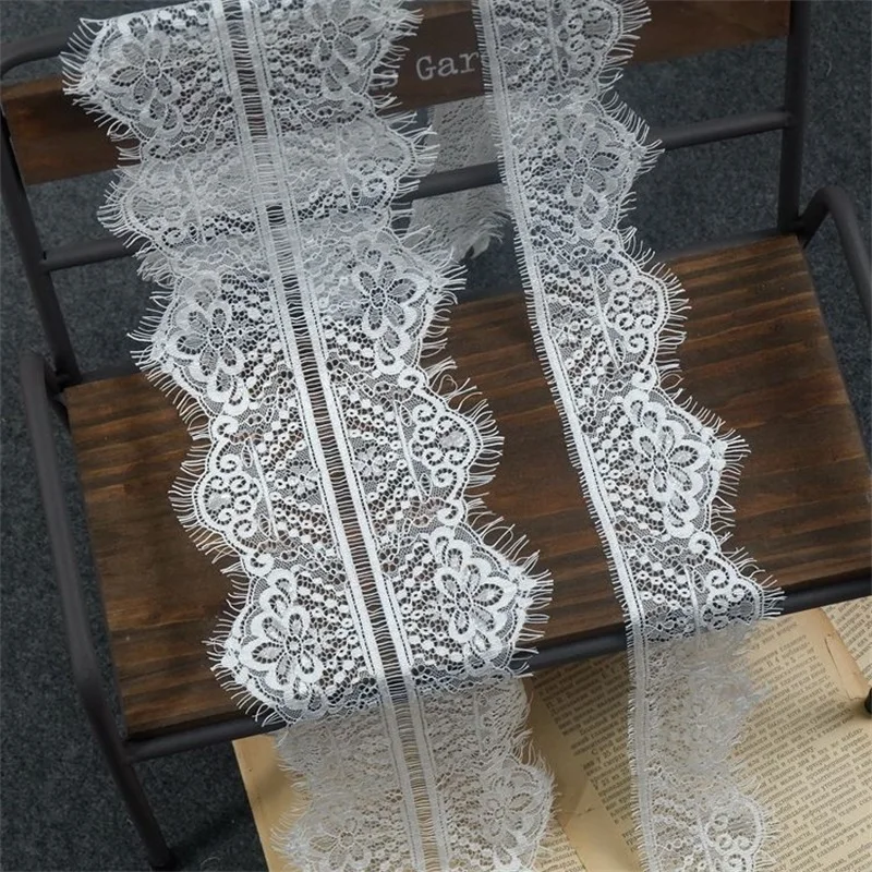 

Изысканные двусторонние ресницы кружевная отделка ткань ширина 7 см 14 см свадебная вуаль юбка удлиненные декоративные Швейные аксессуары L240