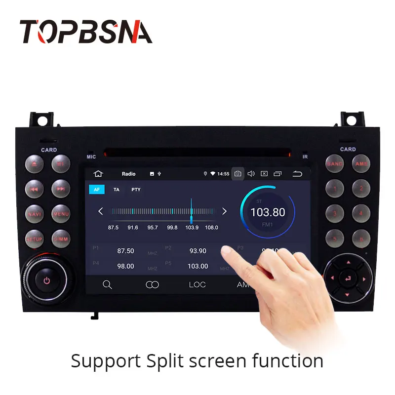 TOPBSNA Android 10 автомобильный dvd плеер для Mercedes Benz SLK R171 W171 SLK200 SLK230 SLK280 WIFI Мультимедиа GPS