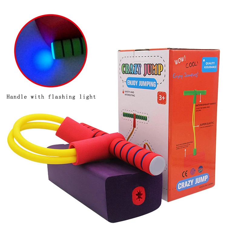 Детская сумасшедшая прыгающая ручка с вспысветильник и пенной основой Детские