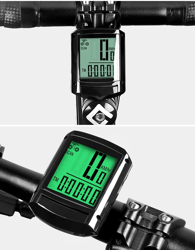 INBIKE, 2,8 дюймов, велосипедный беспроводной компьютер, непромокаемый, многофункциональный, для езды на велосипеде, одометр, велосипедный спидометр, секундомер, подсветка