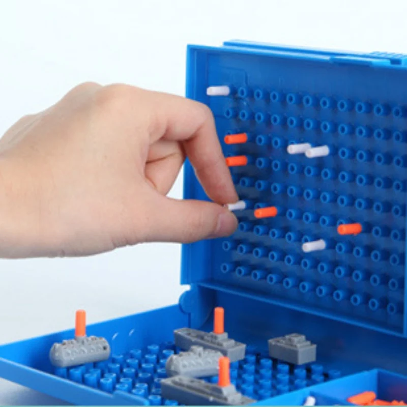 Classic Sea Battle Ships Strategy Board Game Toys Assistant Growth Cognition Family Parent Child Interactive Decompression |