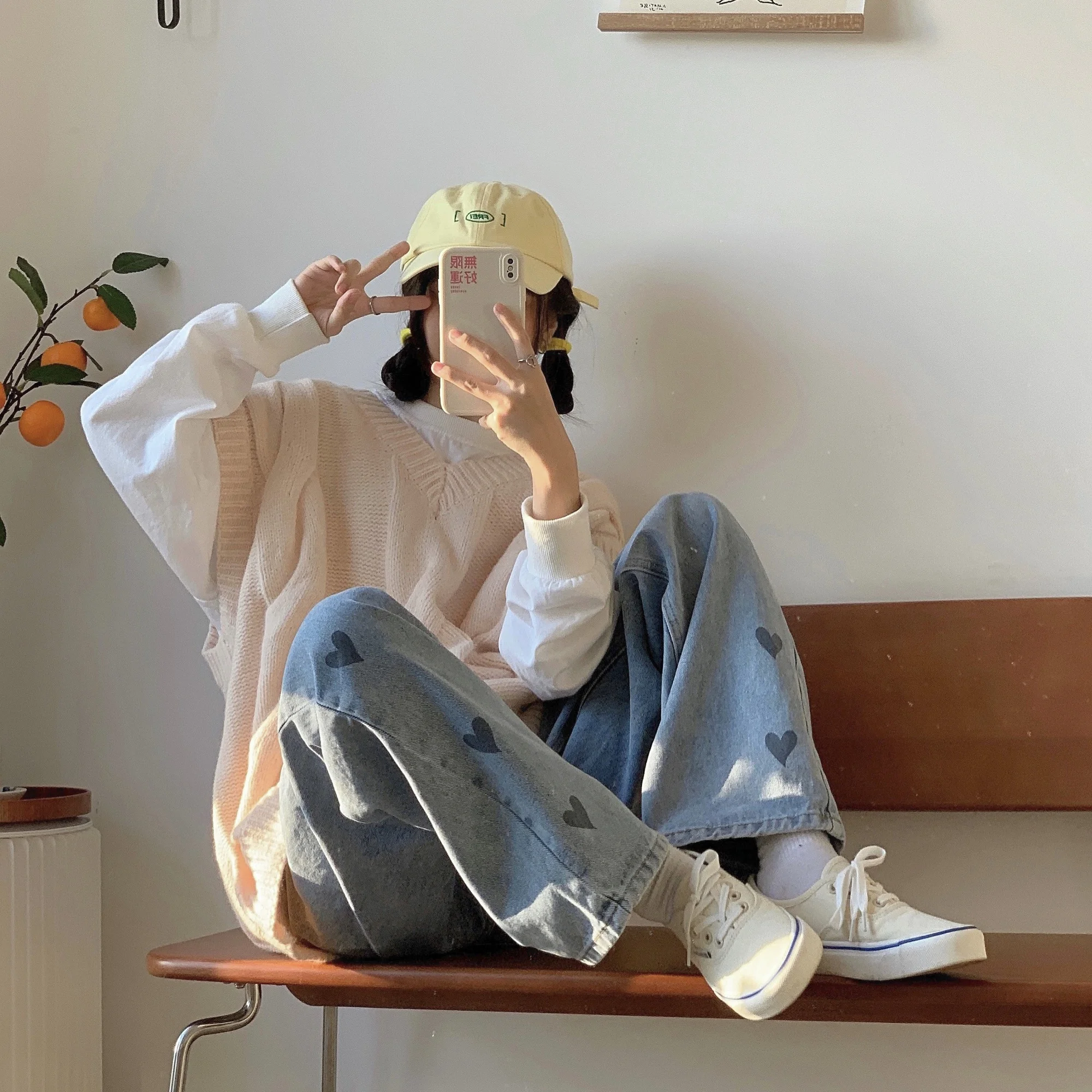 Синие джинсы новинка 2021 свободные тонкие широкие брюки модные прямые с высокой