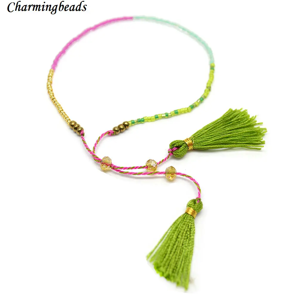 Женские Шарм-браслеты со стеклянными бусинами | Украшения и аксессуары