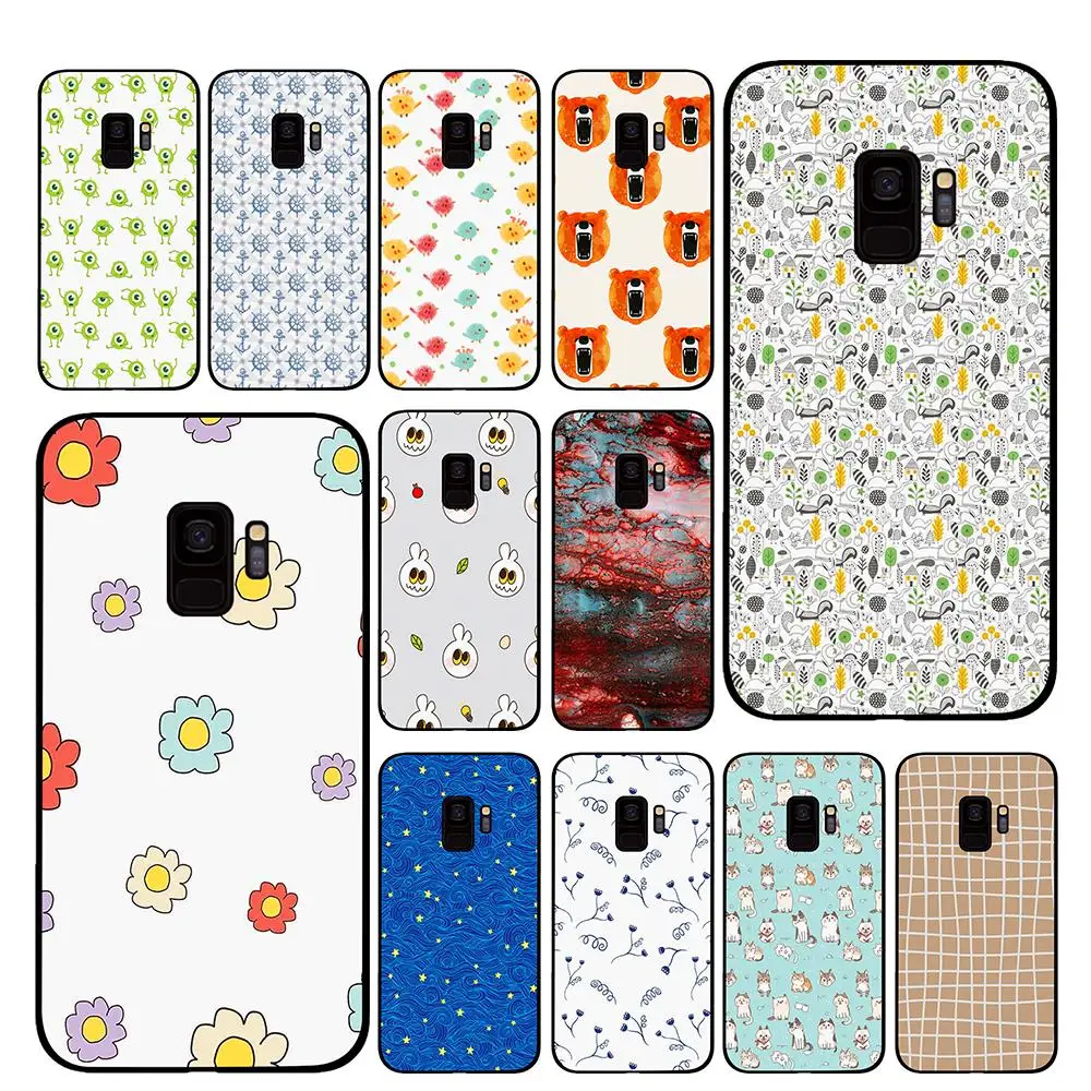 Обои с узором для samsung Galaxy A6 A8 плюс A7 A9 2018 A5 2017 18 J530 J7 J8 телефонные чехлы | Мобильные