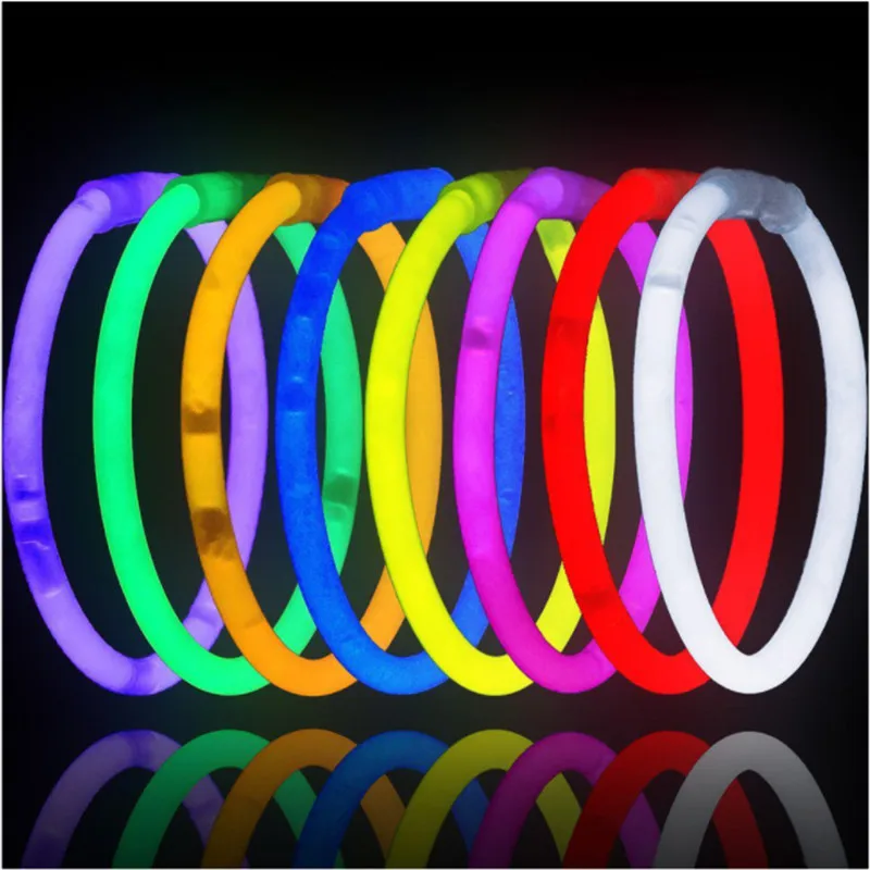 10/20pcs Birthday Party Fluorescence Light Glow Sticks Bright Colorful Bracelets for Wedding Party DIY Concert Festival Supplies images - 6