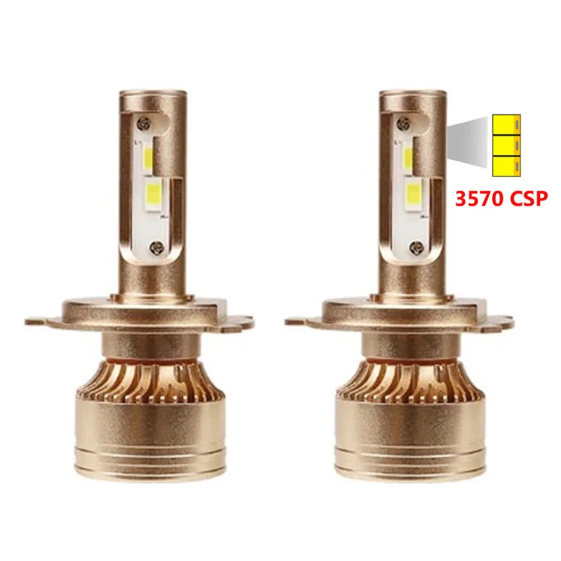 2 шт., Автомобильные светодиодные лампы H1 H4 H8 H11 9005 HB3 9006 HB4 H7 6000 лм 110 к Вт 12 в 24 В