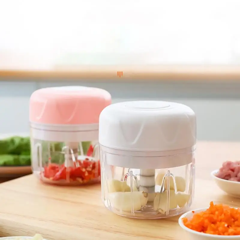 Мини электрический чесночный пресс для резки мяса овощи измельчитель Миксер