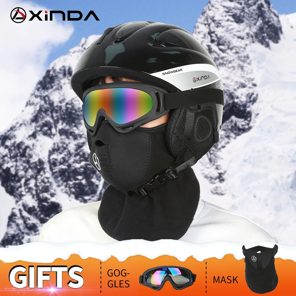 

Xinda Professional Ski Helmet Skateboard Integrally-molded Warm Helmet Cycling Helmet For Men and Women Snowboard Snow Helmet