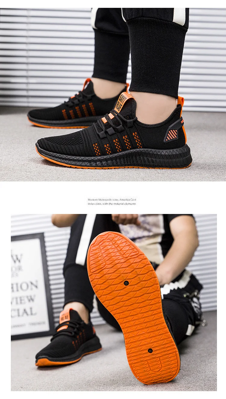 Mesh Men Sneakers Casual Shoes Lac-up Men Shoes Lightweight Comfortable Breathable Walking Sneakers Zapatillas Hombre