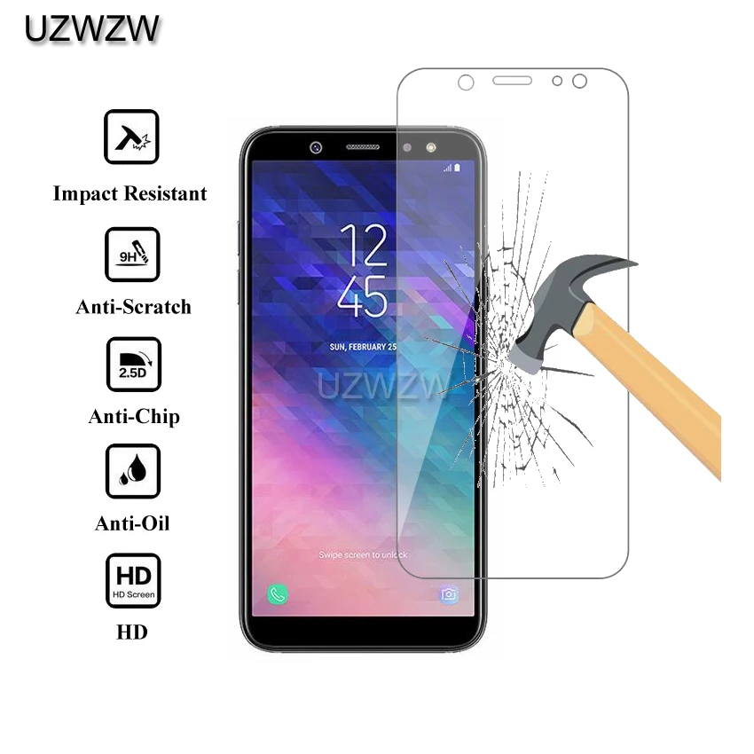 2.5D HD закаленное стекло для samsung Galaxy A6/A6 Plus Защитная пленка для экрана для samsung Galaxy A6 Plus